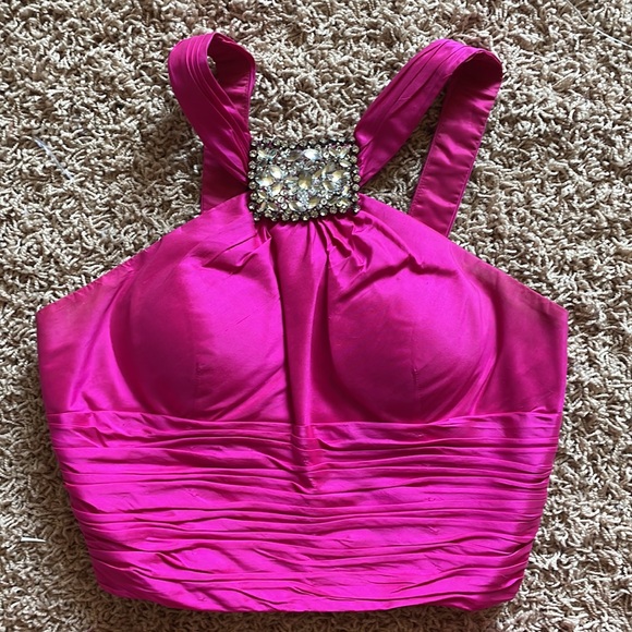 Sherri Hill 2 pc. Cocktail size 4 altered to a 2 - prom - pageant - Picture 2 of 8